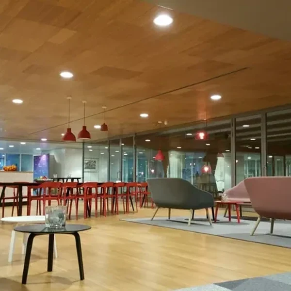 Дерев’яні панелі Lambri на кампусі Brightlands Smart Services в Хірлені. | © Lambri